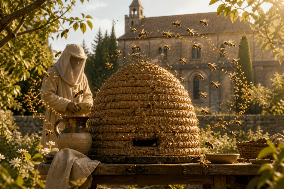 Medieval beekeeping abbey