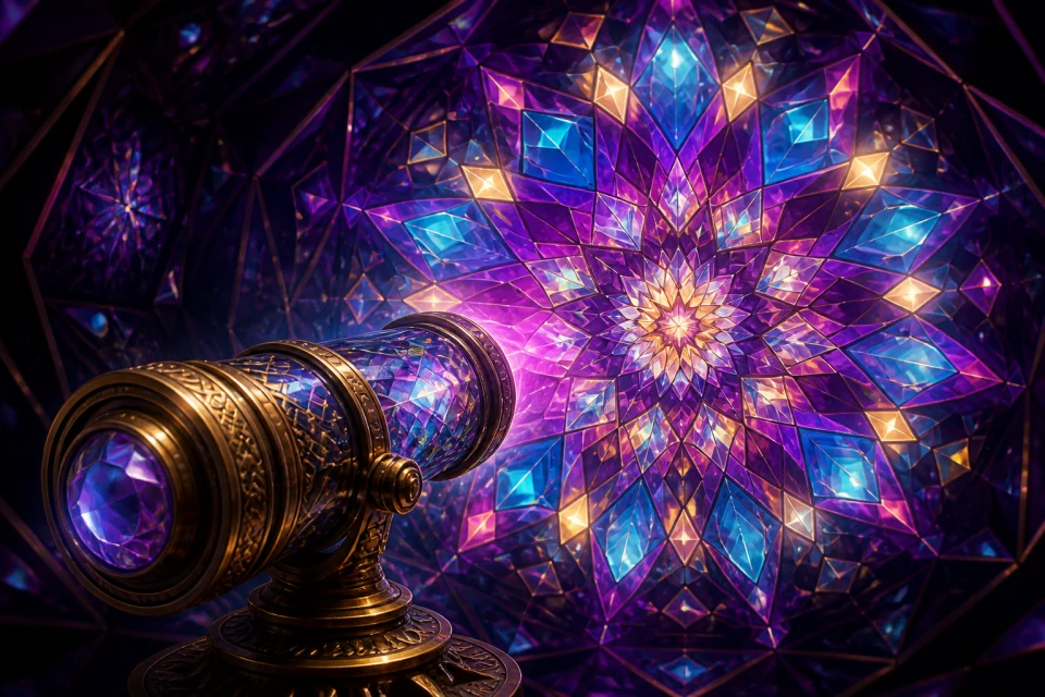 Brass optics and living stained glass