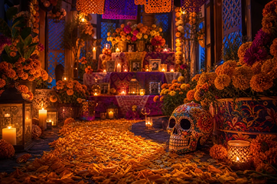 Día de los Muertos illumination
