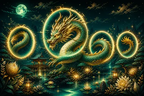 Luminous pearl dragon