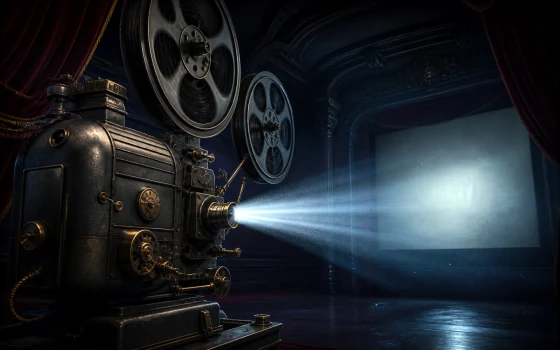 1930s cast-iron film projector